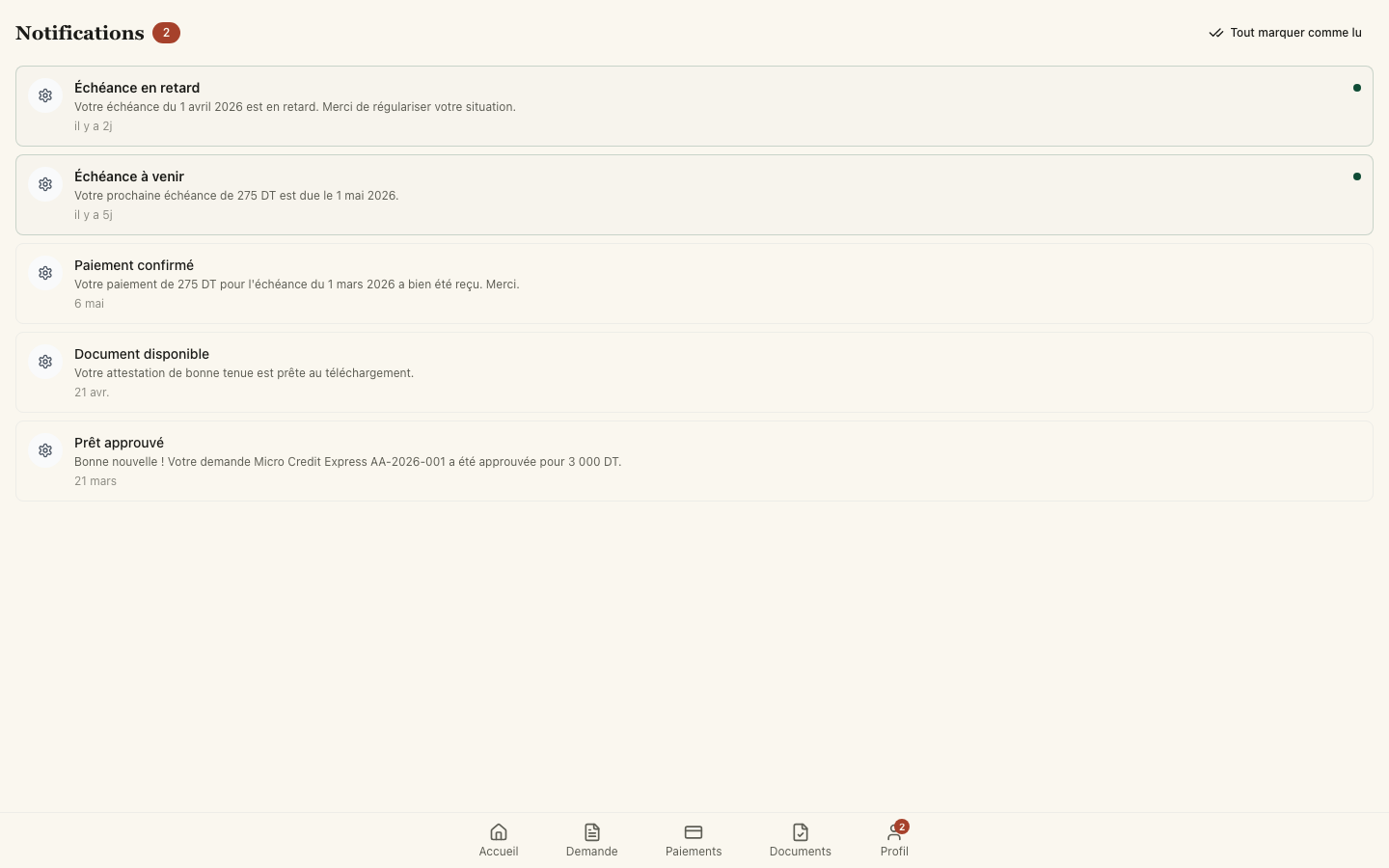 Notifications